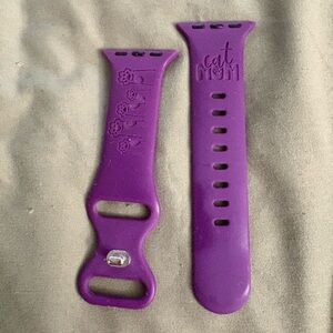Purple Cat Mom Watch Band